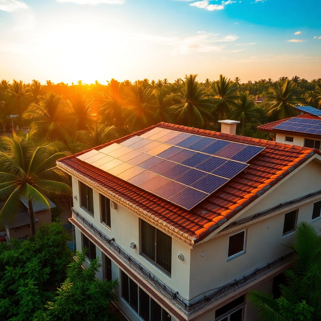 3KW + 5KW Inverter Solar Panel Fixed in Bommidi